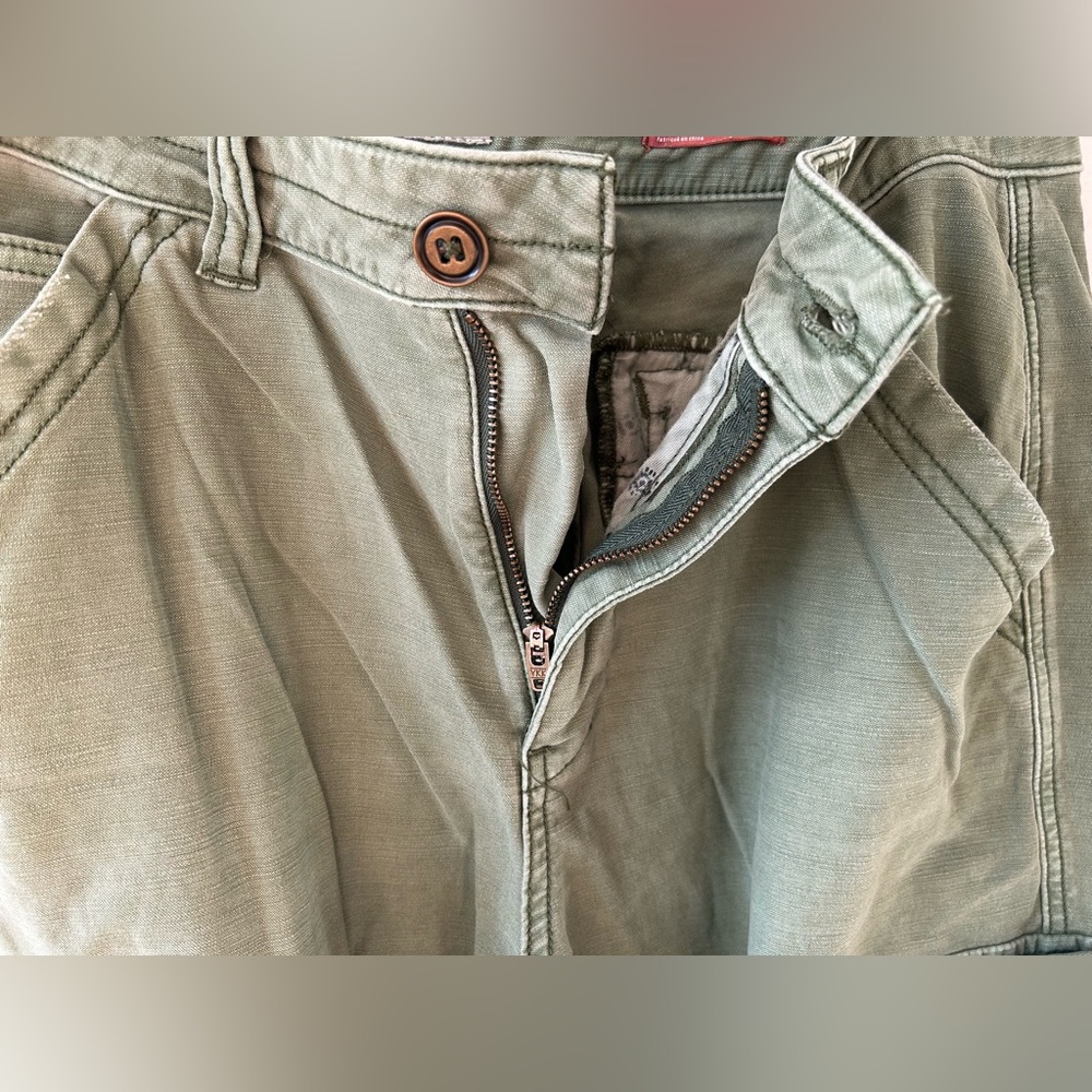 Anthropologie Pilcro Utility Cargo Straight Leg Pants Sz 27 - Picture 5 of 9